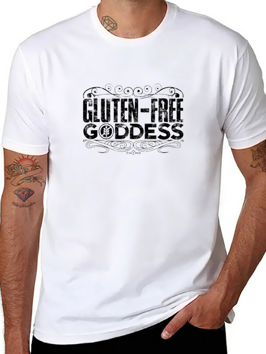 Gluten-Free Goddess Black T-Shirt