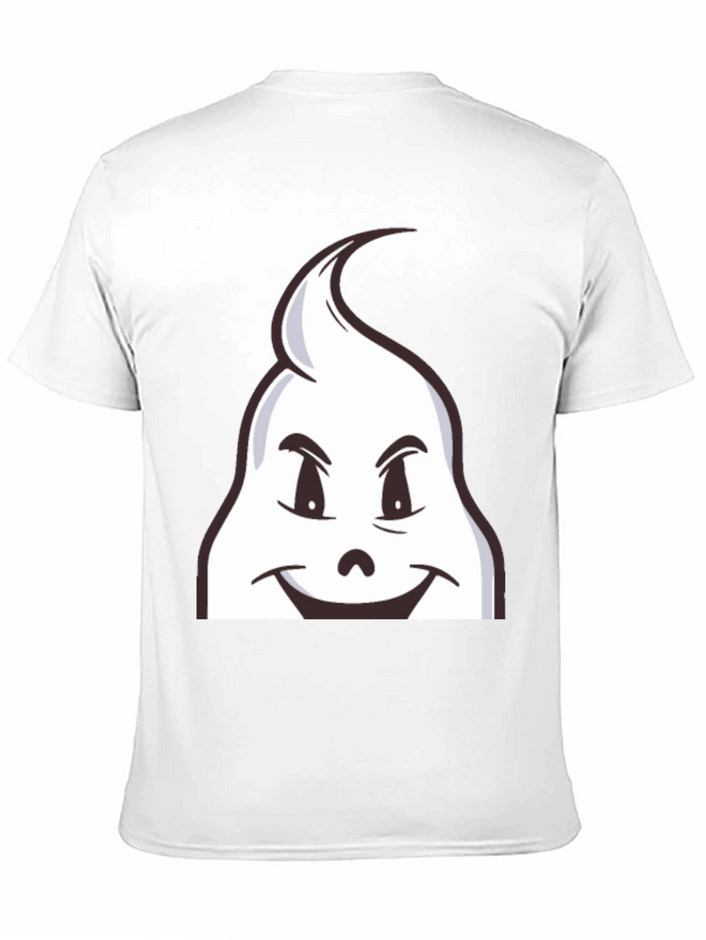 Fun Cartoon Ghost Graphic Black T-Shirt
