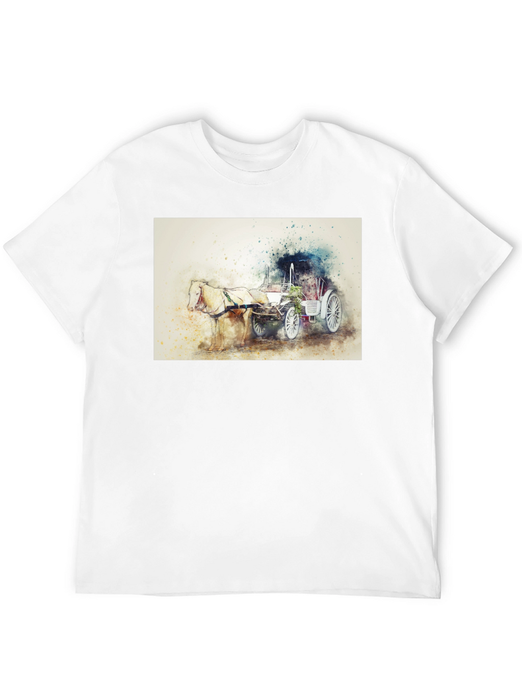 Horse & Carriage T-Shirt - Artistic Design