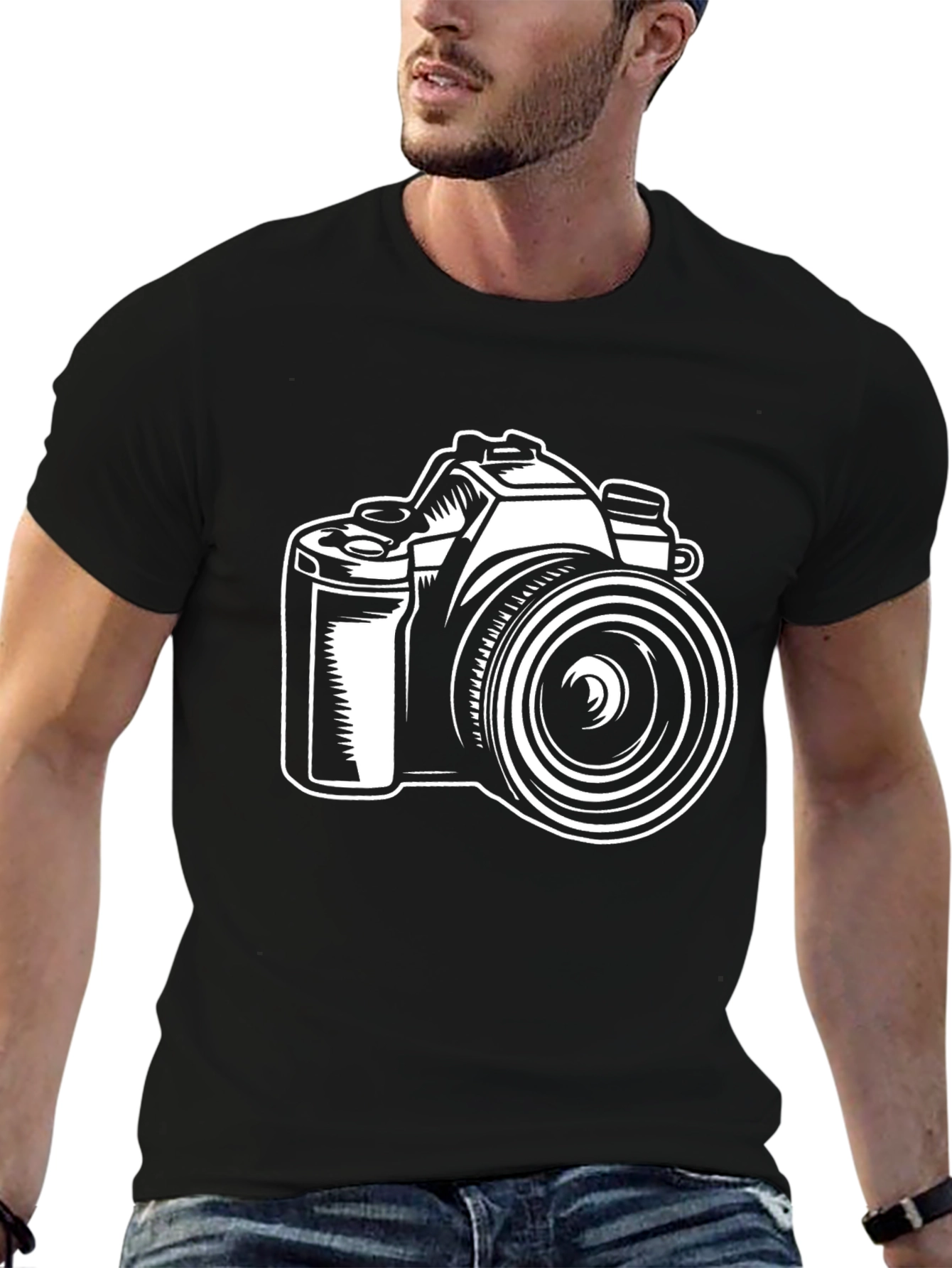 Camera Graphic Black T-Shirt