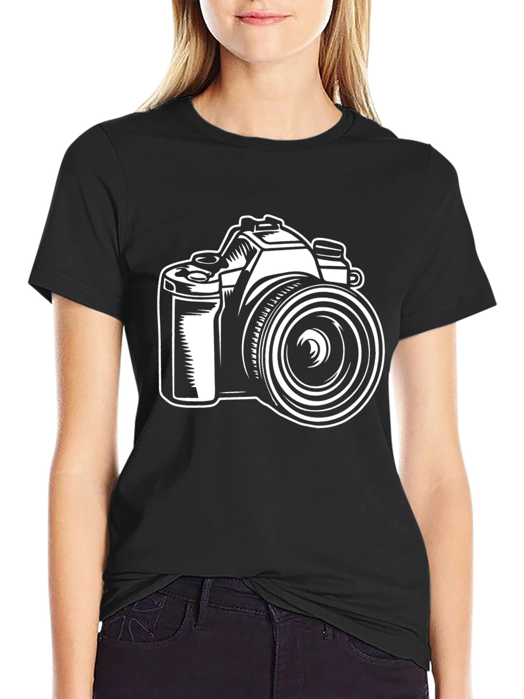Camera Graphic Black T-Shirt