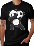 Panda Dabbing Soccer Ball T-Shirt