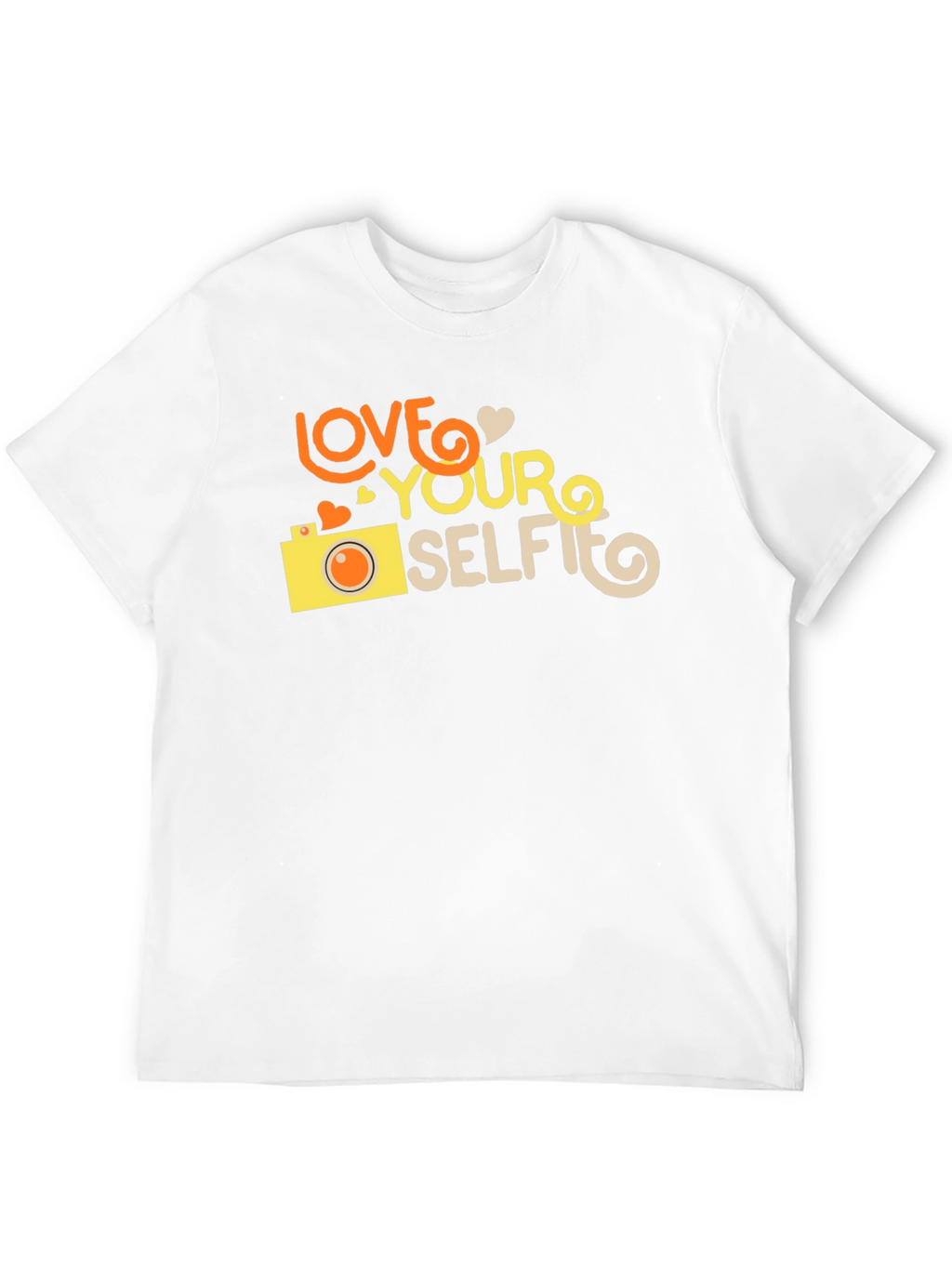Love Your Selfie Black Graphic T-Shirt