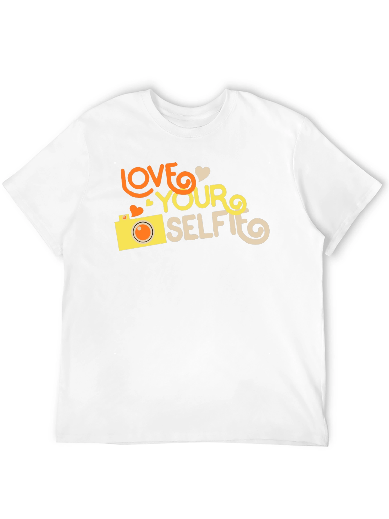 Love Your Selfie Black Graphic T-Shirt
