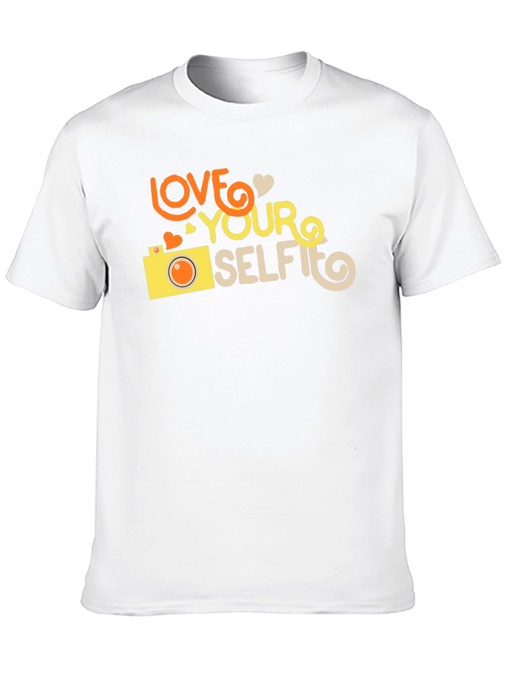 Love Your Selfie Black Graphic T-Shirt