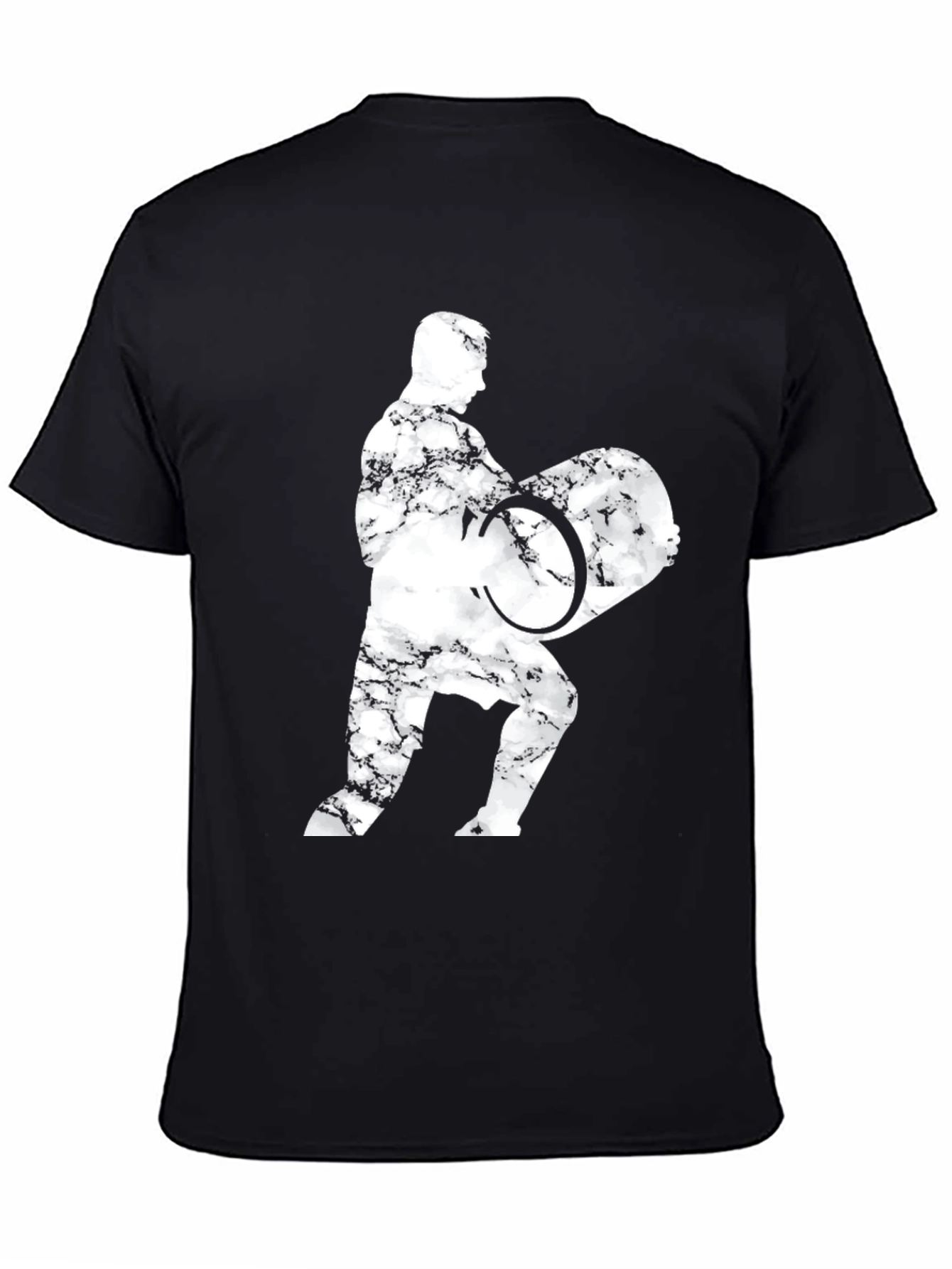 Weightlifter Graphic Tee - Black Cotton Blend