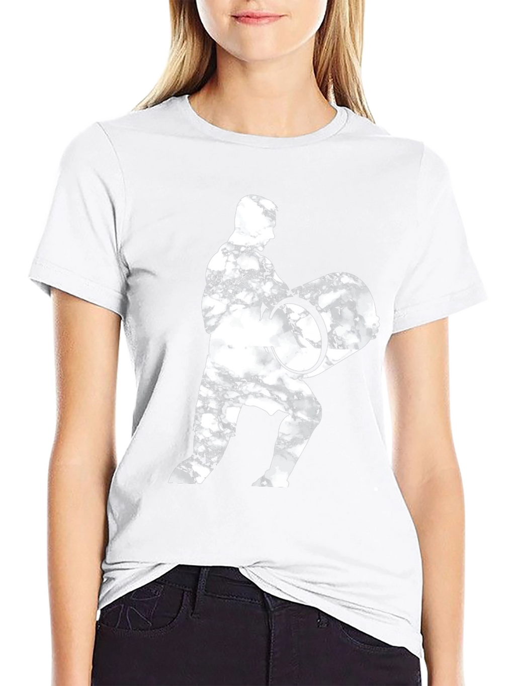 Weightlifter Graphic Tee - Black Cotton Blend