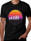 Evolution of Flight T-Shirt - Retro Pilot Design