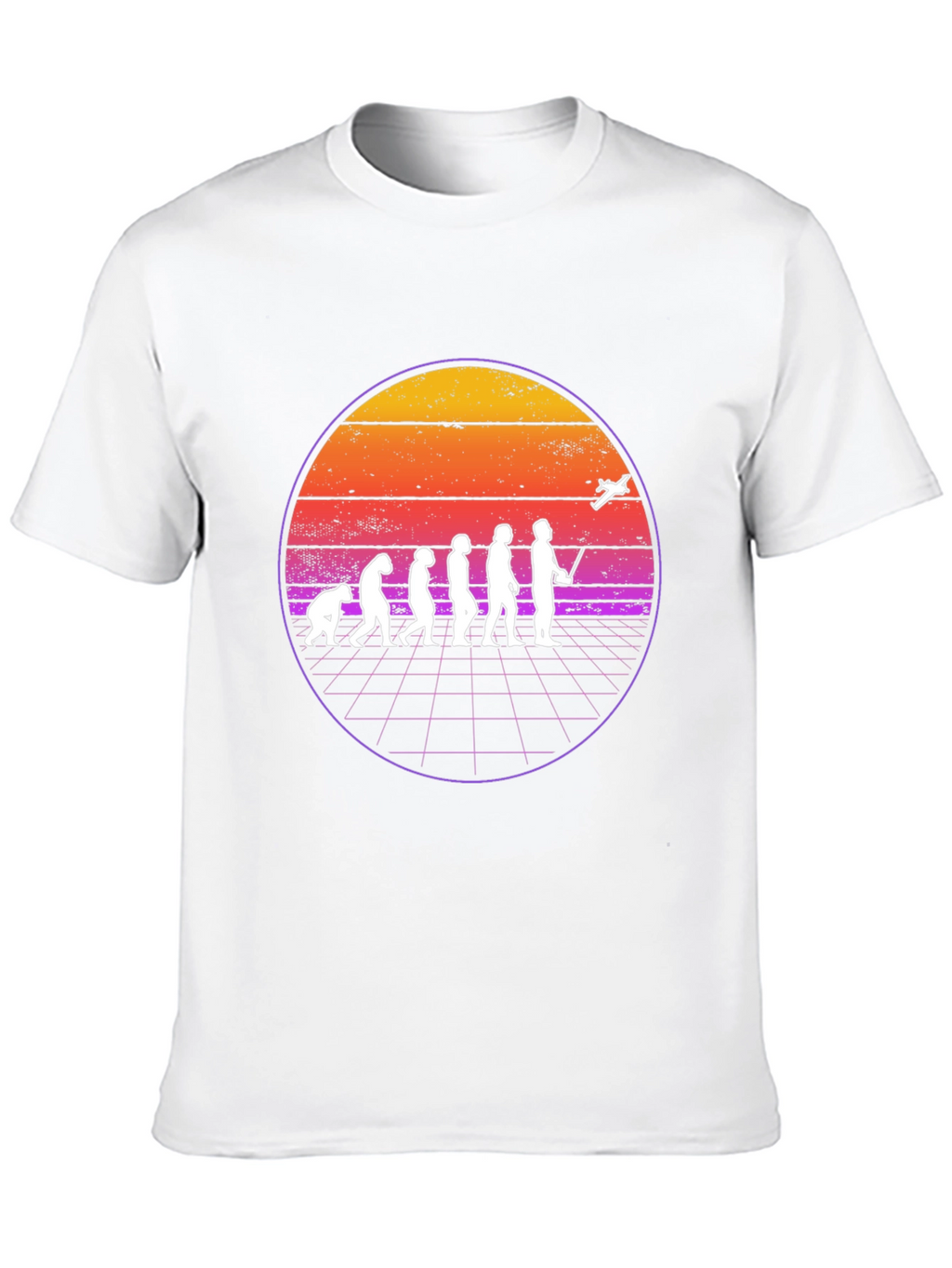 Evolution of Flight T-Shirt - Retro Pilot Design