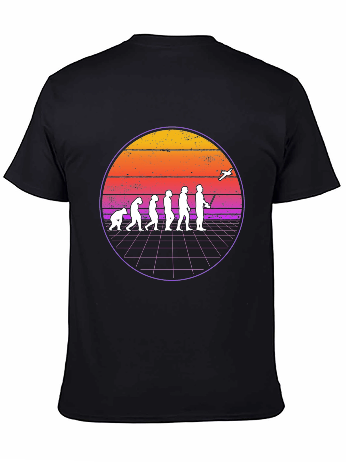 Evolution of Flight T-Shirt - Retro Pilot Design