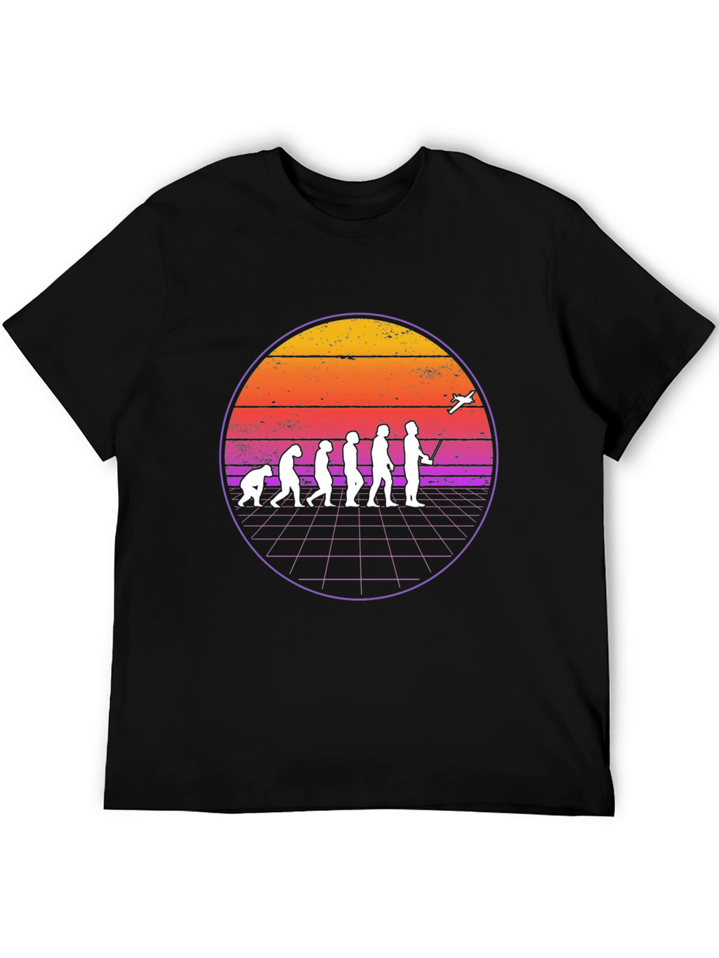 Evolution of Flight T-Shirt - Retro Pilot Design