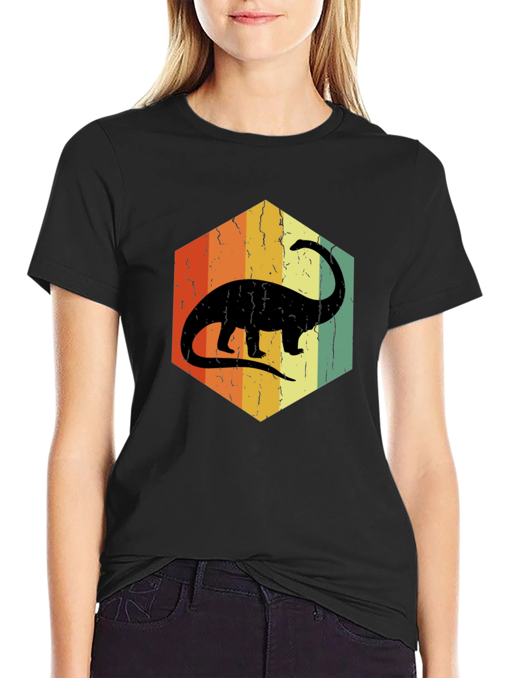 Retro Dinosaur Graphic T-Shirt