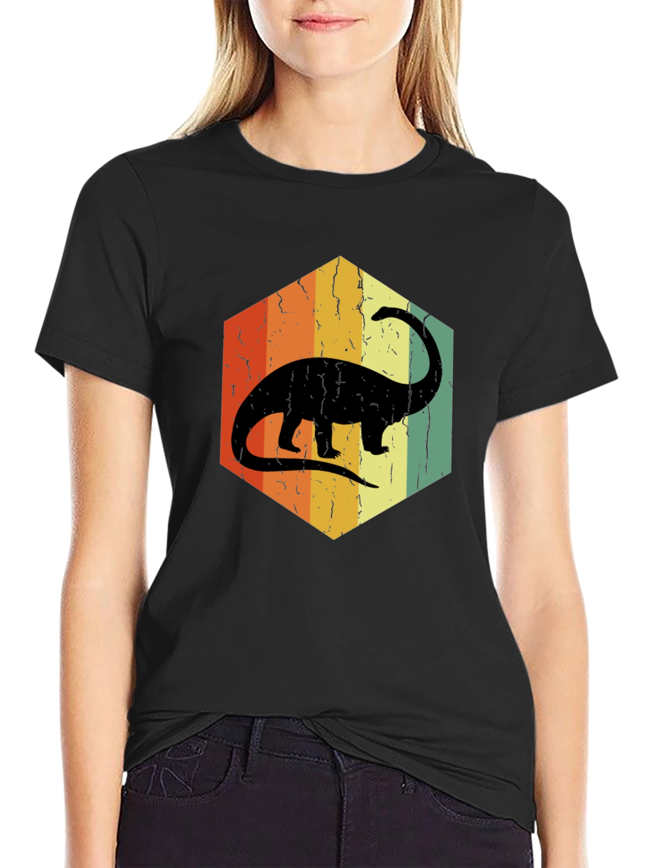 Retro Dinosaur Graphic T-Shirt