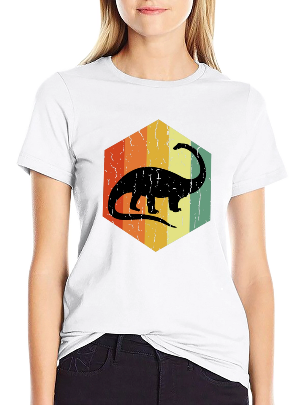 Retro Dinosaur Graphic T-Shirt
