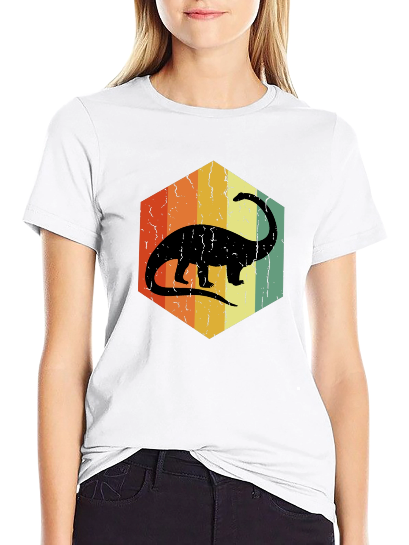 Retro Dinosaur Graphic T-Shirt
