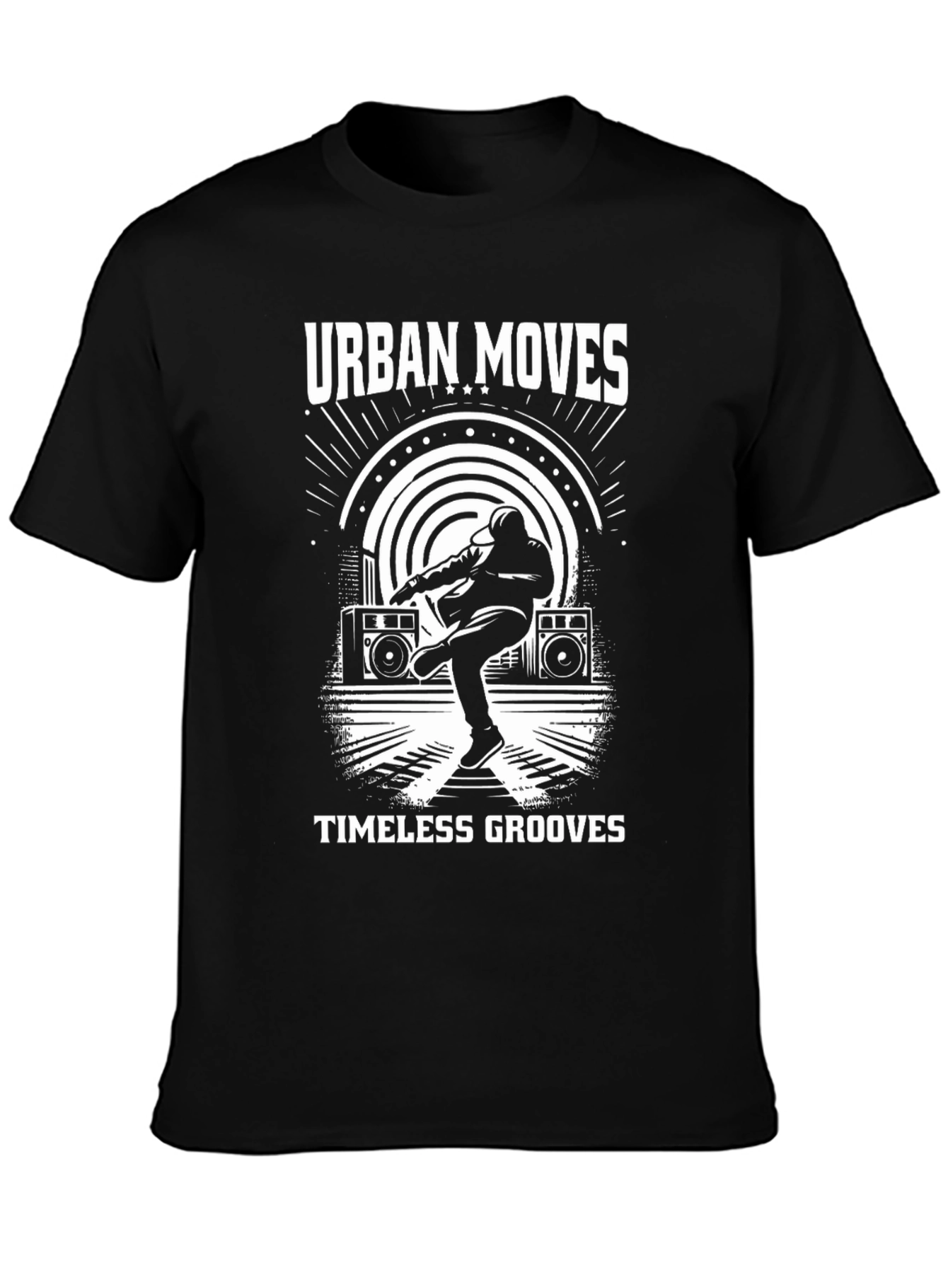 Urban Moves Black Graphic T-Shirt