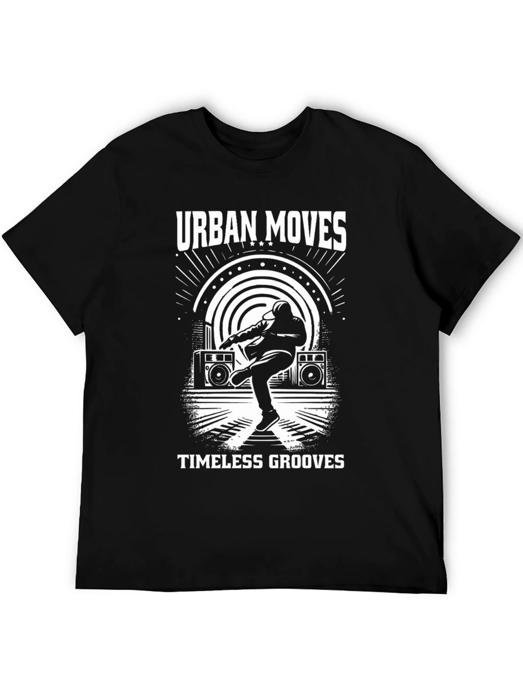 Urban Moves Black Graphic T-Shirt