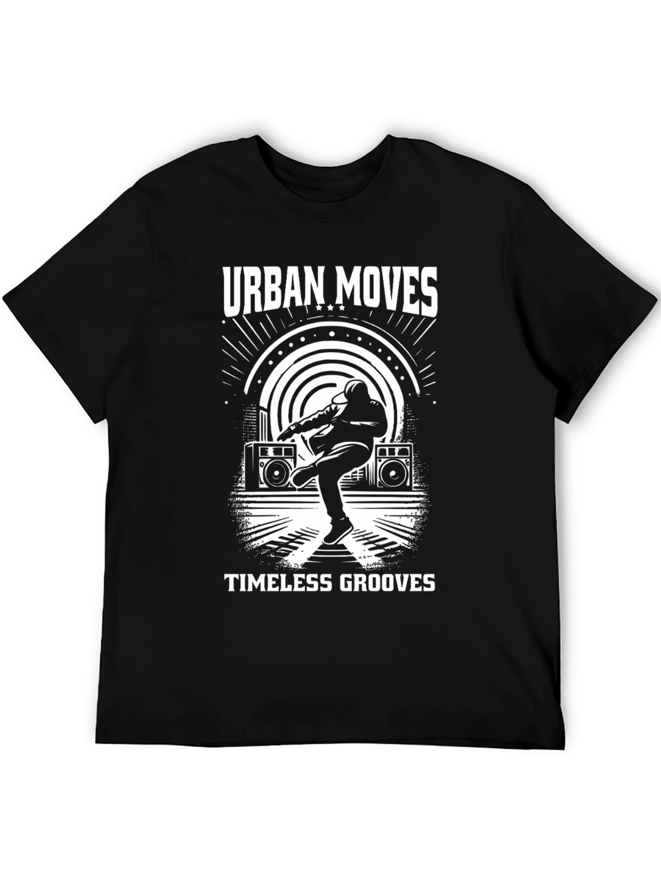 Urban Moves Black Graphic T-Shirt