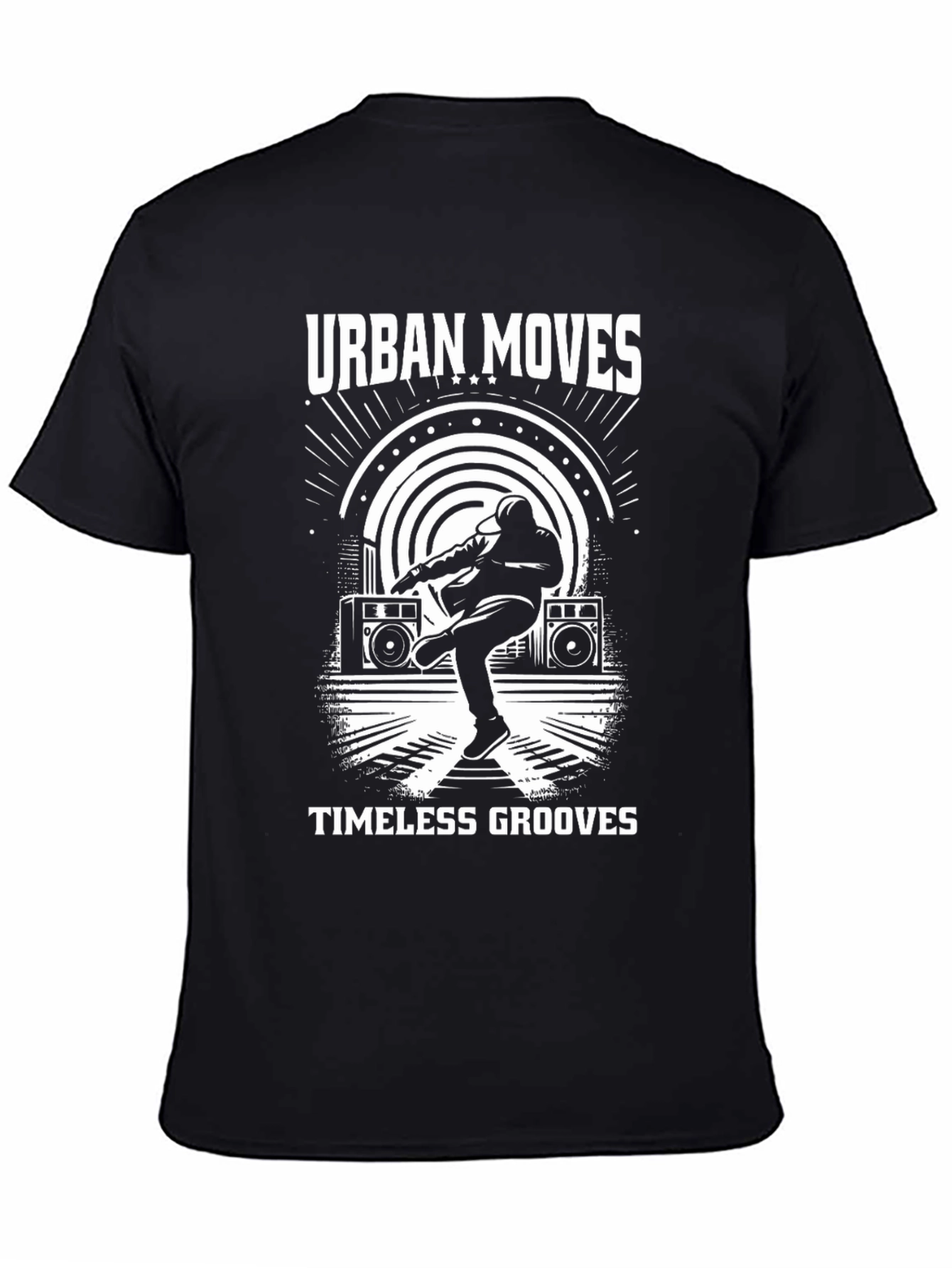Urban Moves Black Graphic T-Shirt