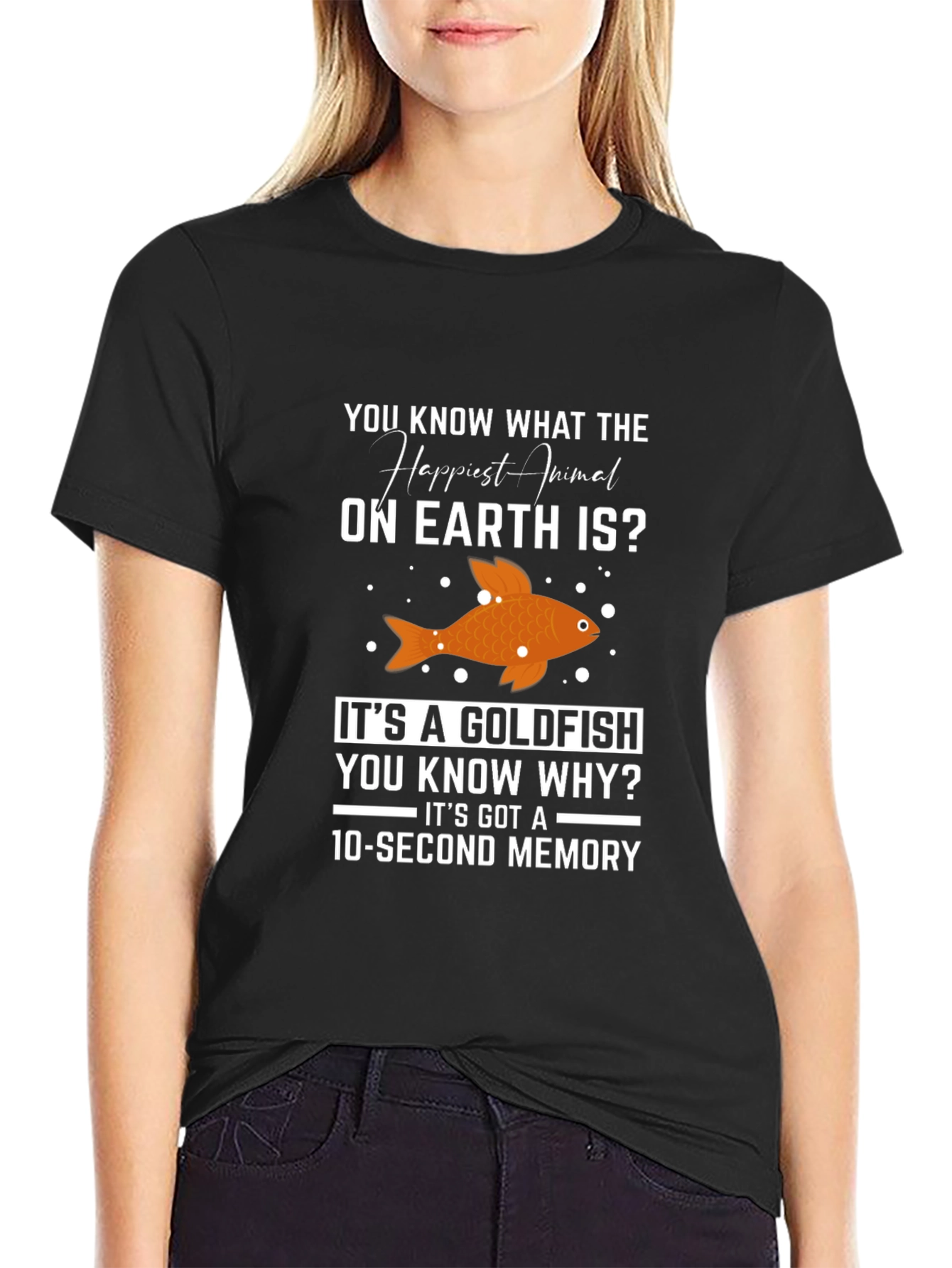 Happiest Animal Goldfish T-Shirt - 10 Second Memory
