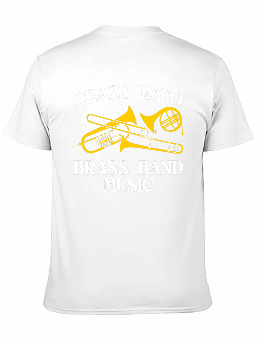 Crazy Into Brass Band Music Black T-Shirt