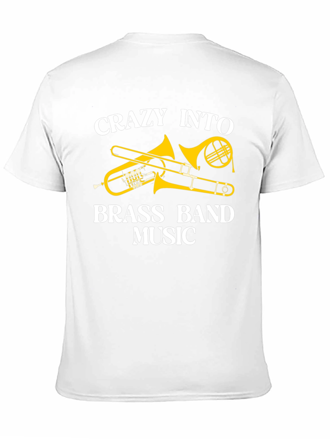 Crazy Into Brass Band Music Black T-Shirt