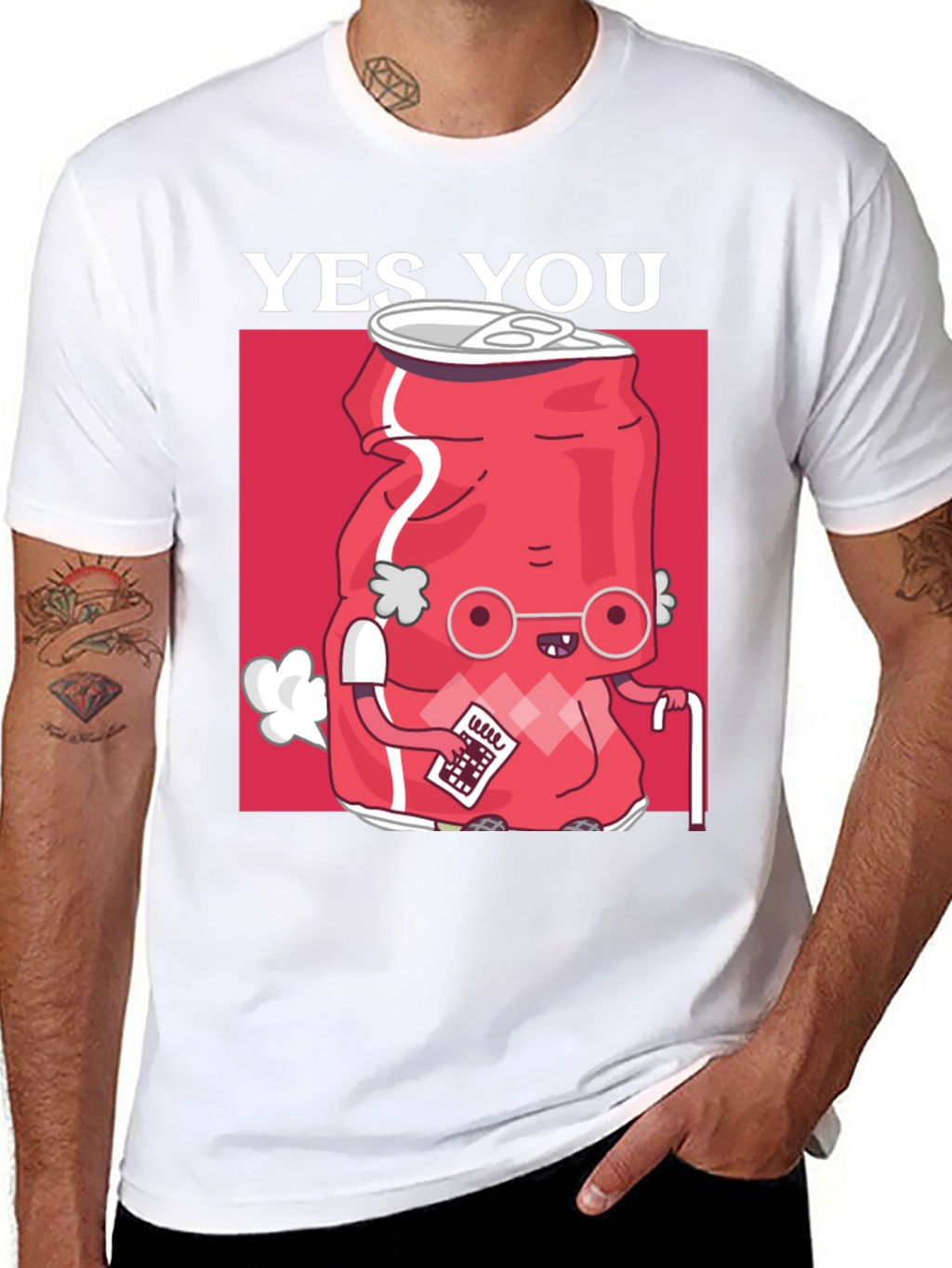 Yes You Soda Can Funny Graphic T-Shirt