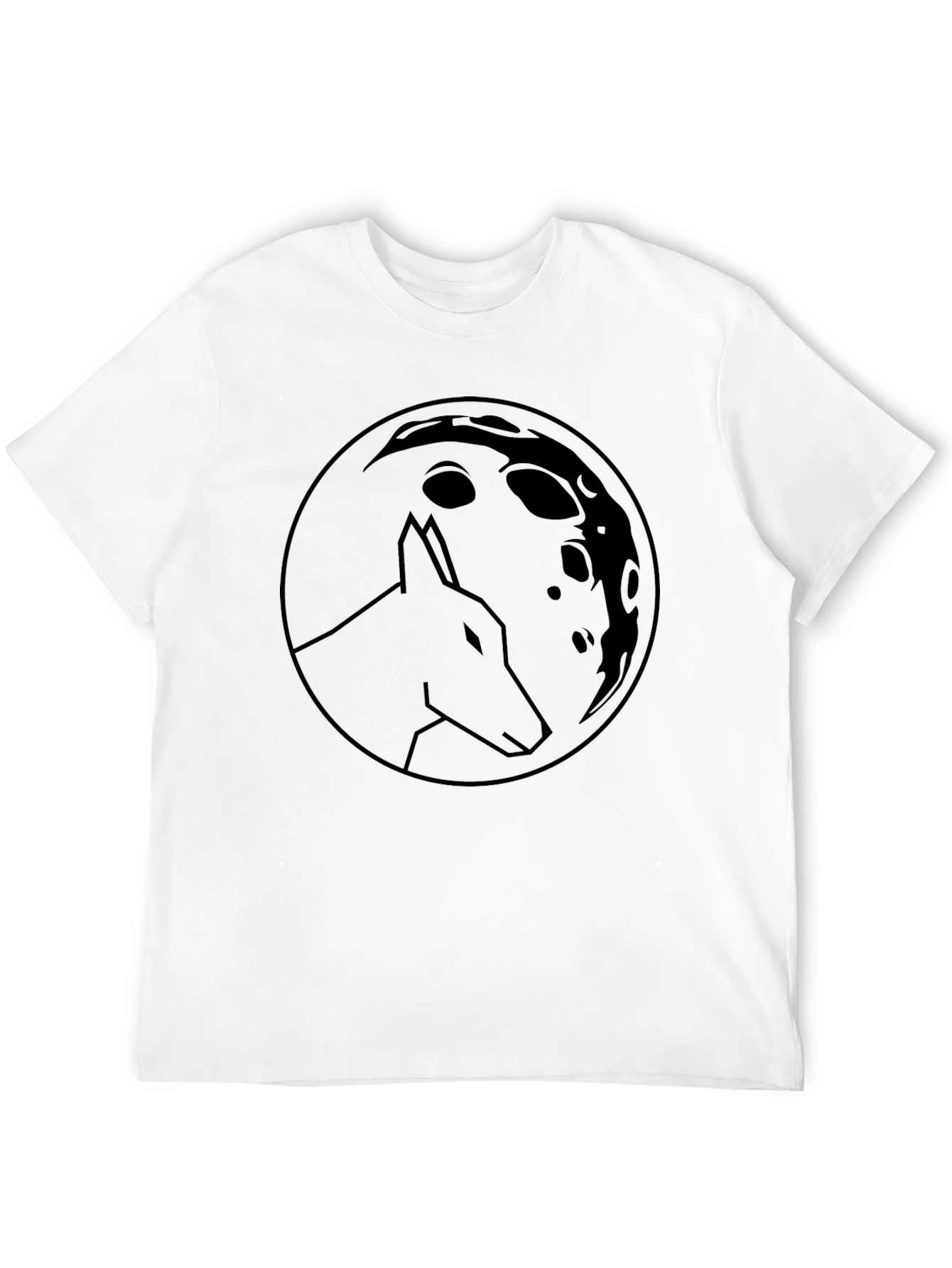Wolf Moon Graphic Tee - Classic Black