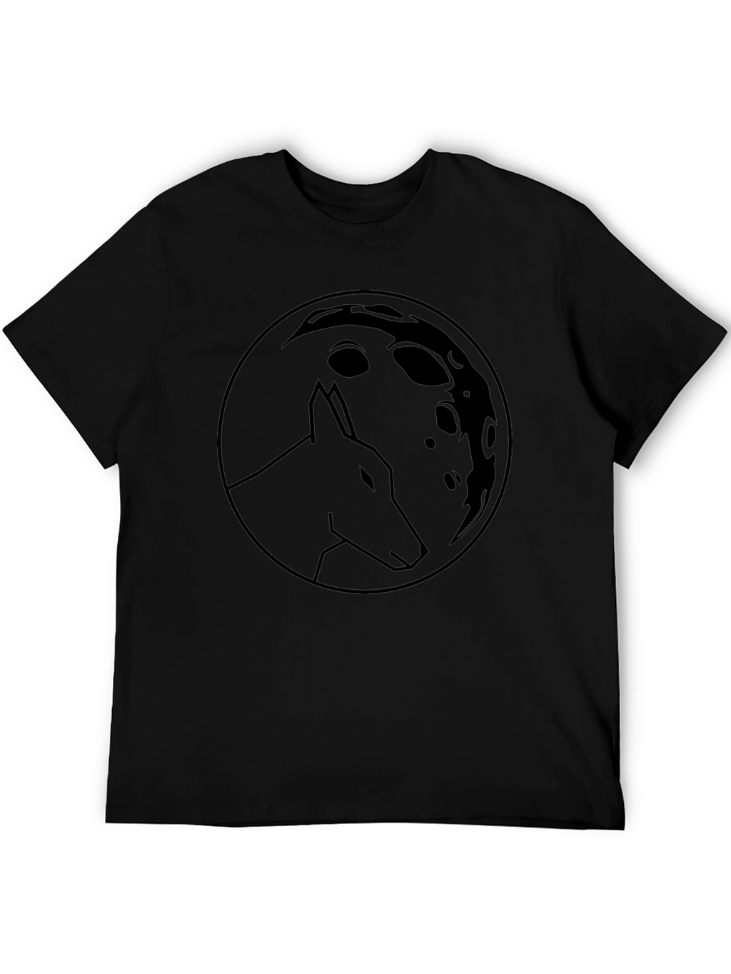 Wolf Moon Graphic Tee - Classic Black