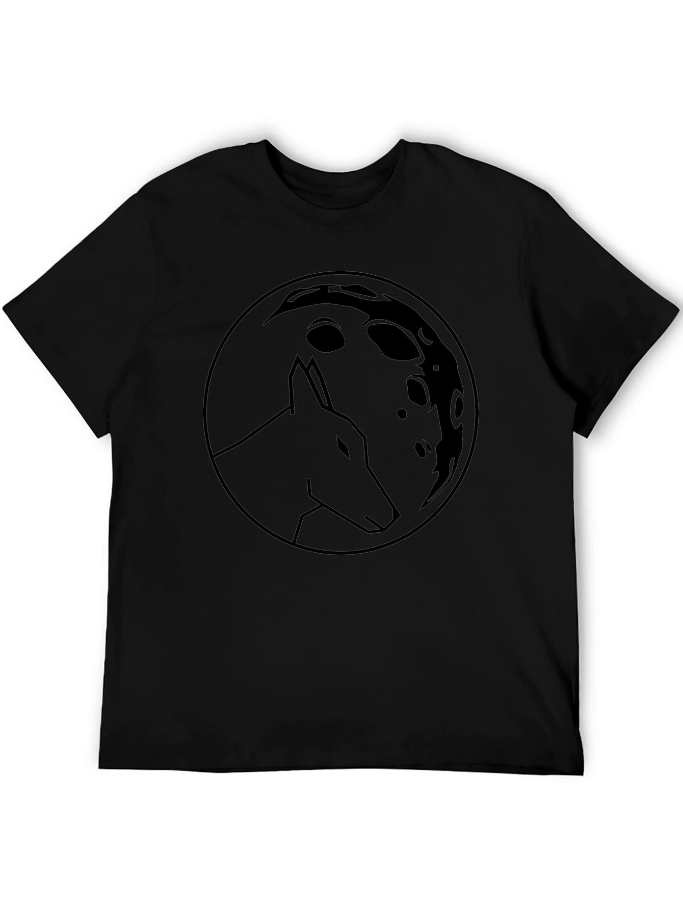 Wolf Moon Graphic Tee - Classic Black