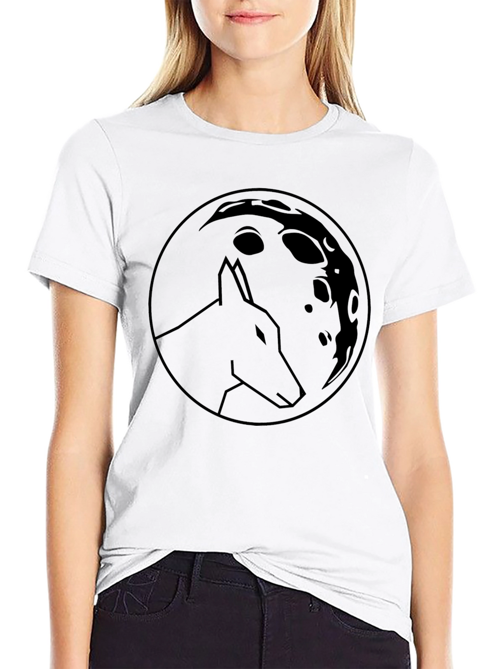 Wolf Moon Graphic Tee - Classic Black
