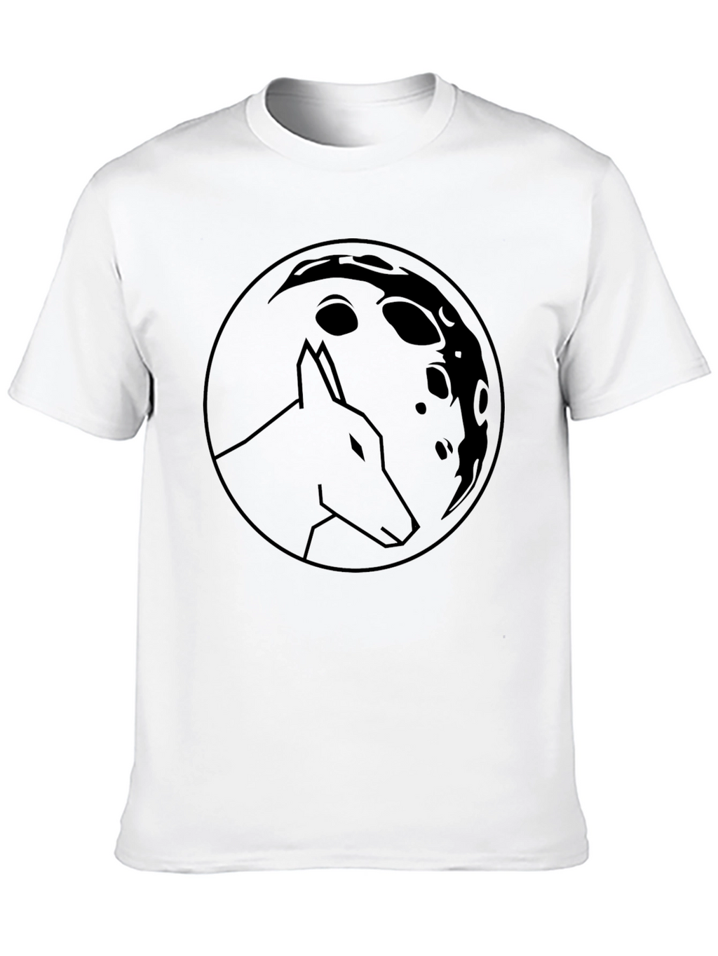 Wolf Moon Graphic Tee - Classic Black