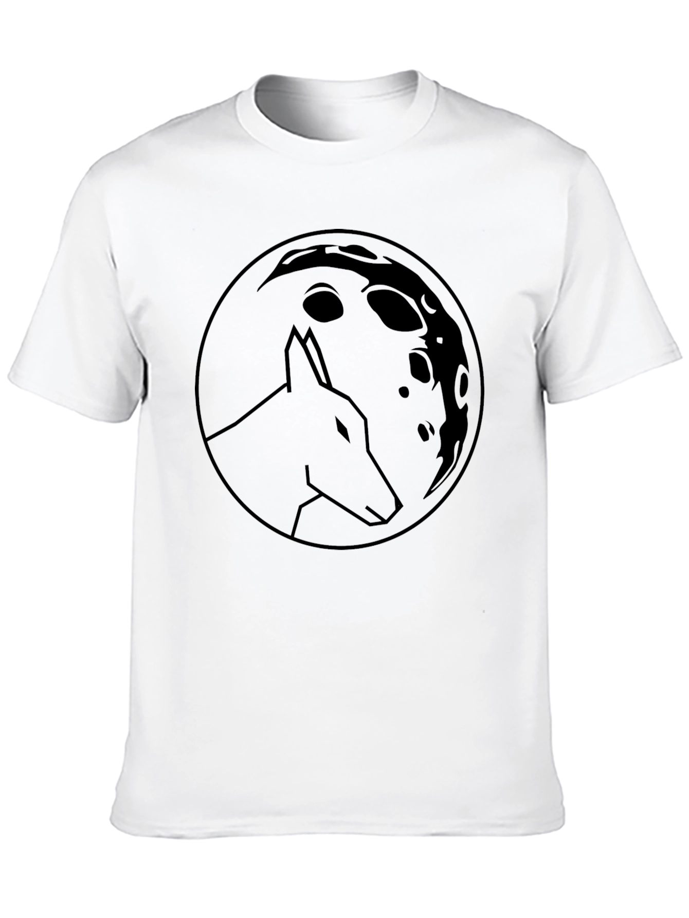 Wolf Moon Graphic Tee - Classic Black