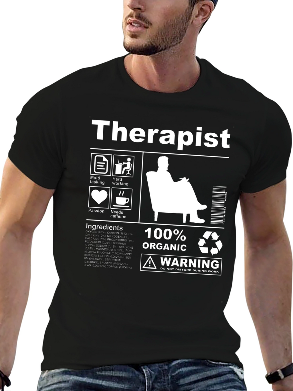Therapist Organic Ingredients T-Shirt