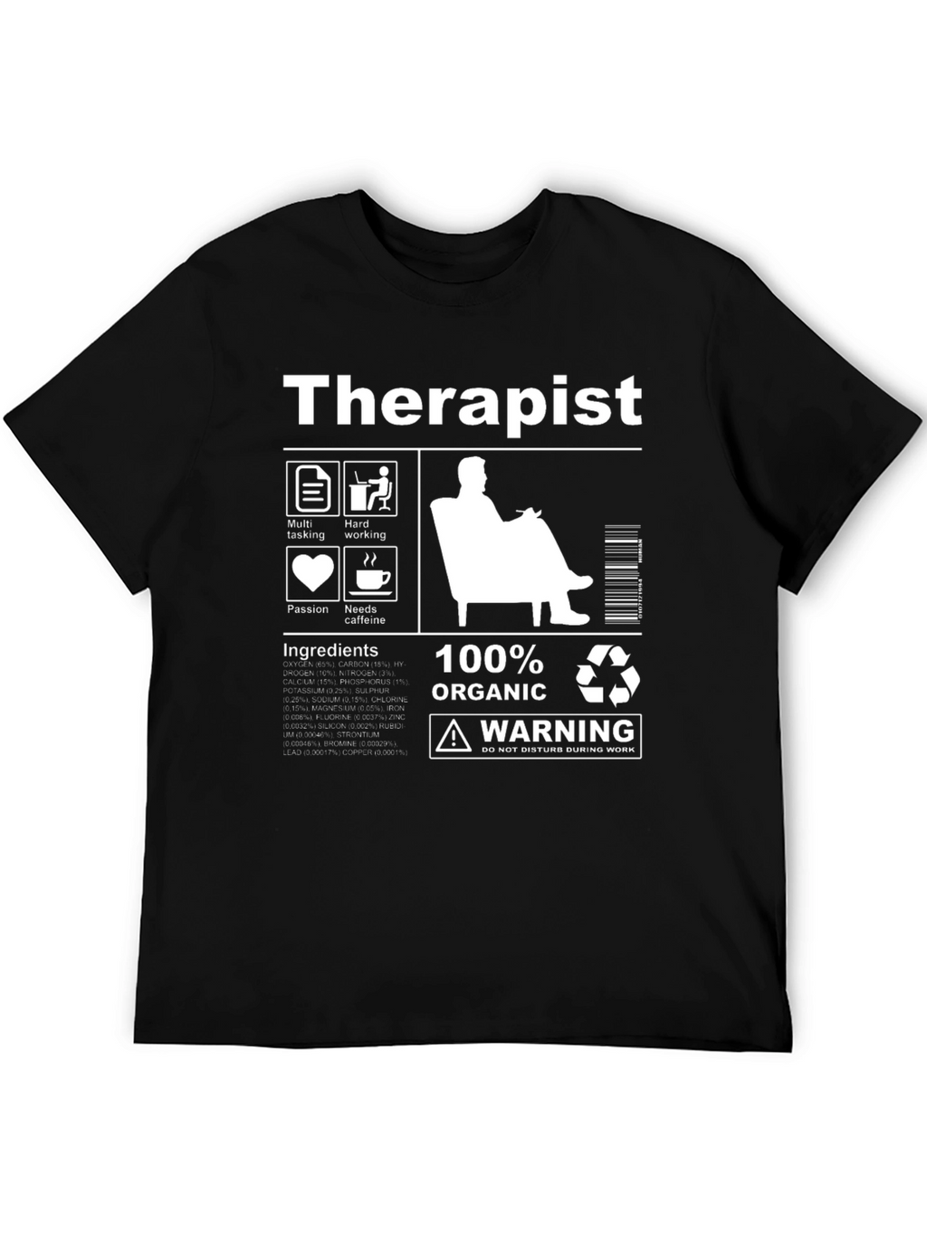 Therapist Organic Ingredients T-Shirt