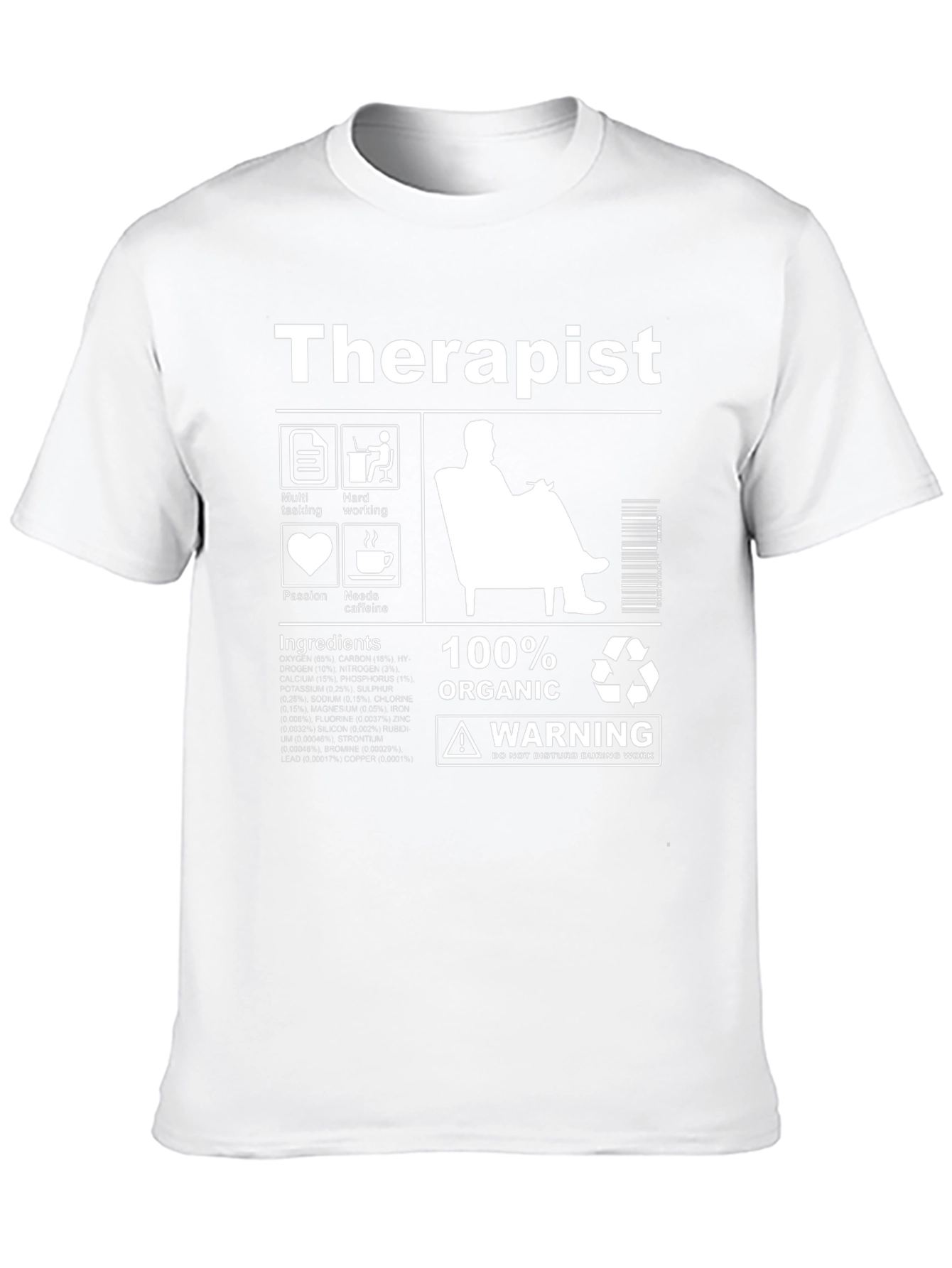 Therapist Organic Ingredients T-Shirt