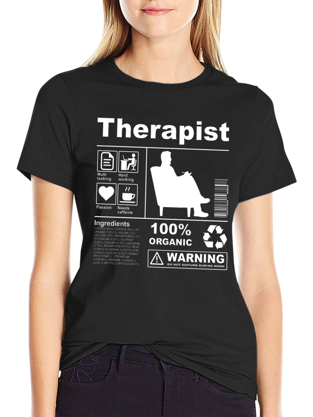 Therapist Organic Ingredients T-Shirt