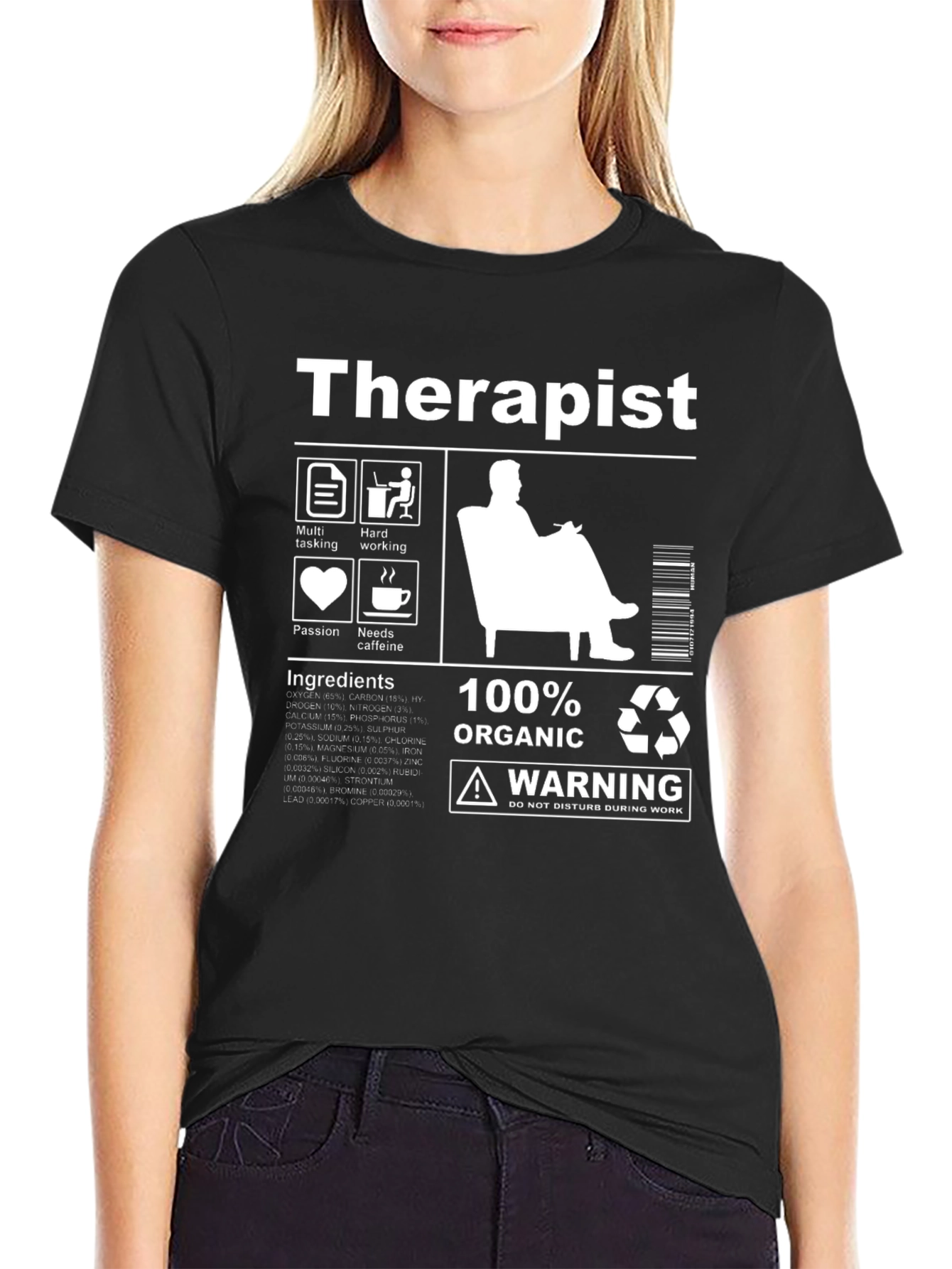 Therapist Organic Ingredients T-Shirt