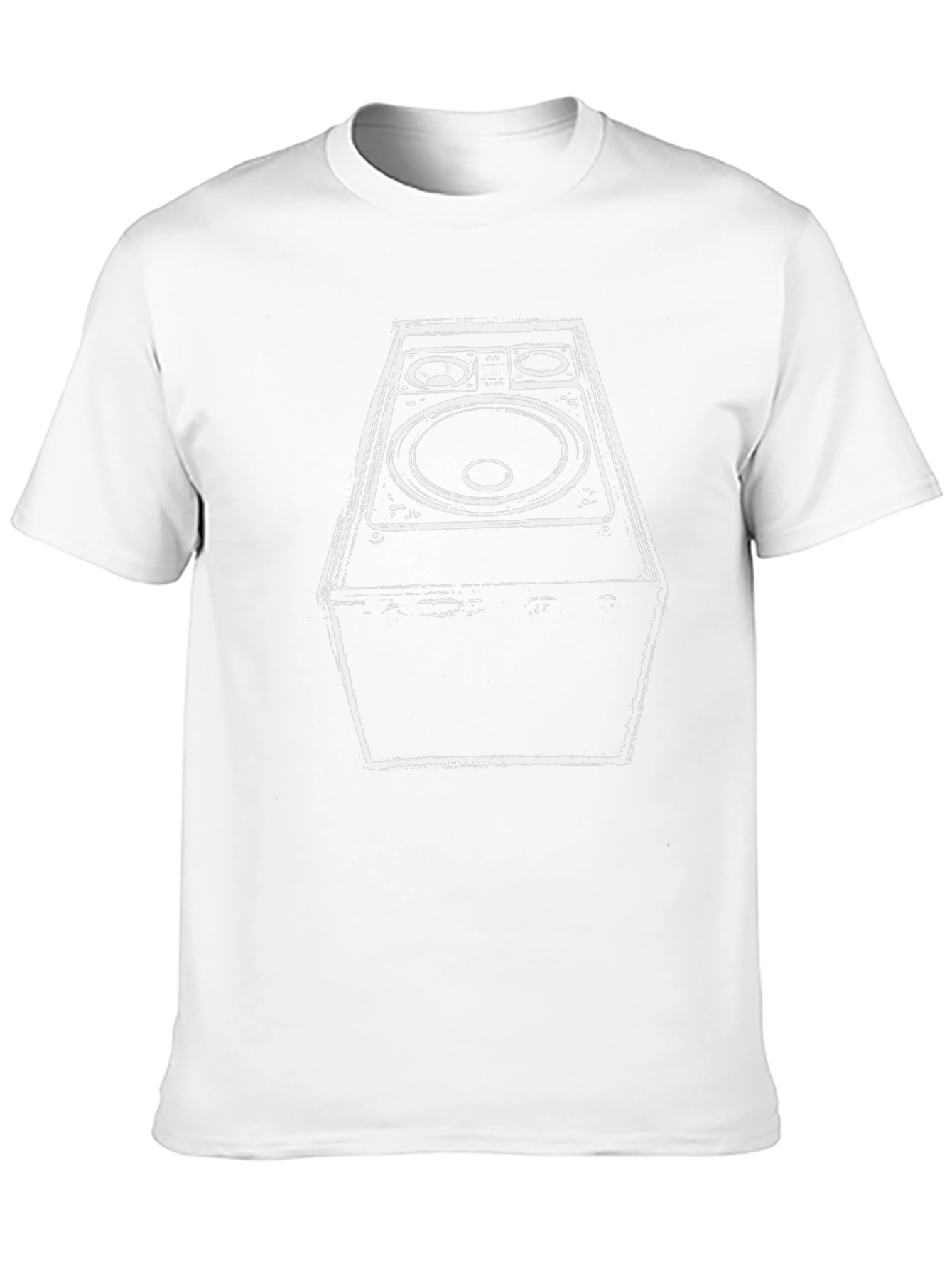 Speaker Graphic Black Tee - Bold Music Statement