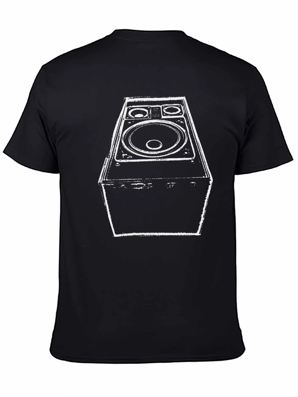 Speaker Graphic Black Tee - Bold Music Statement