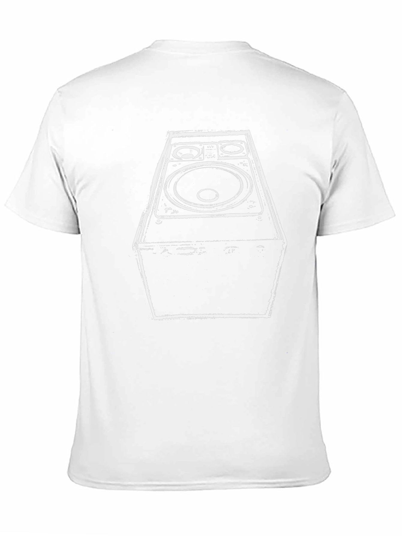 Speaker Graphic Black Tee - Bold Music Statement