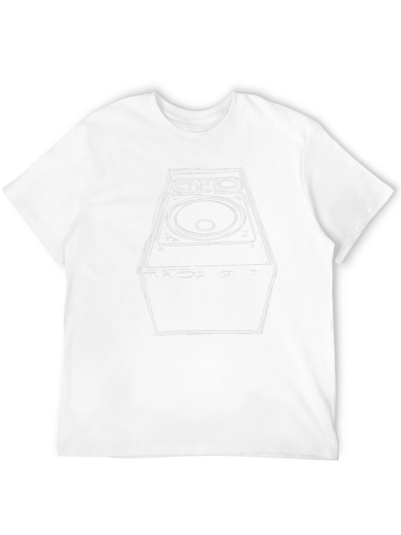Speaker Graphic Black Tee - Bold Music Statement