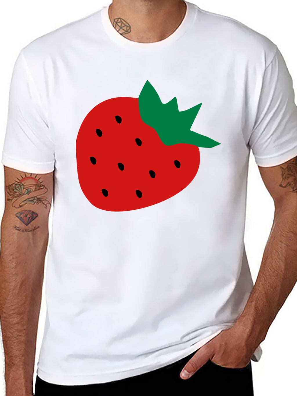 Strawberry Graphic Tee - Fruit Lover T-Shirt