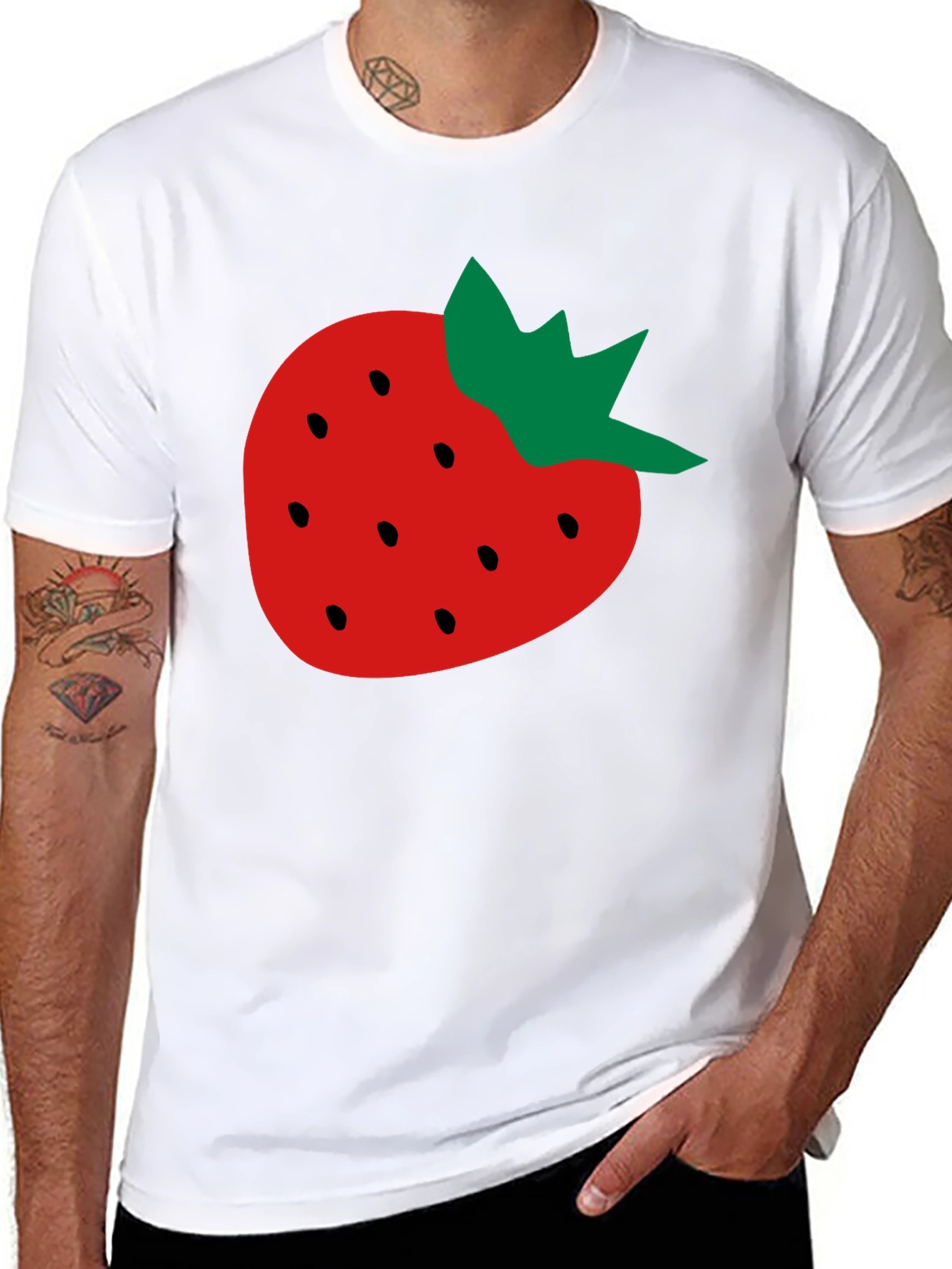 Strawberry Graphic Tee - Fruit Lover T-Shirt