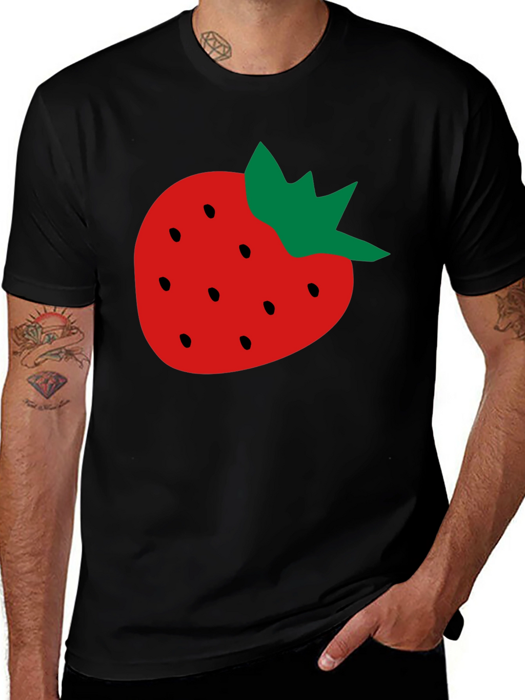 Strawberry Graphic Tee - Fruit Lover T-Shirt