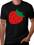 Strawberry Graphic Tee - Fruit Lover T-Shirt