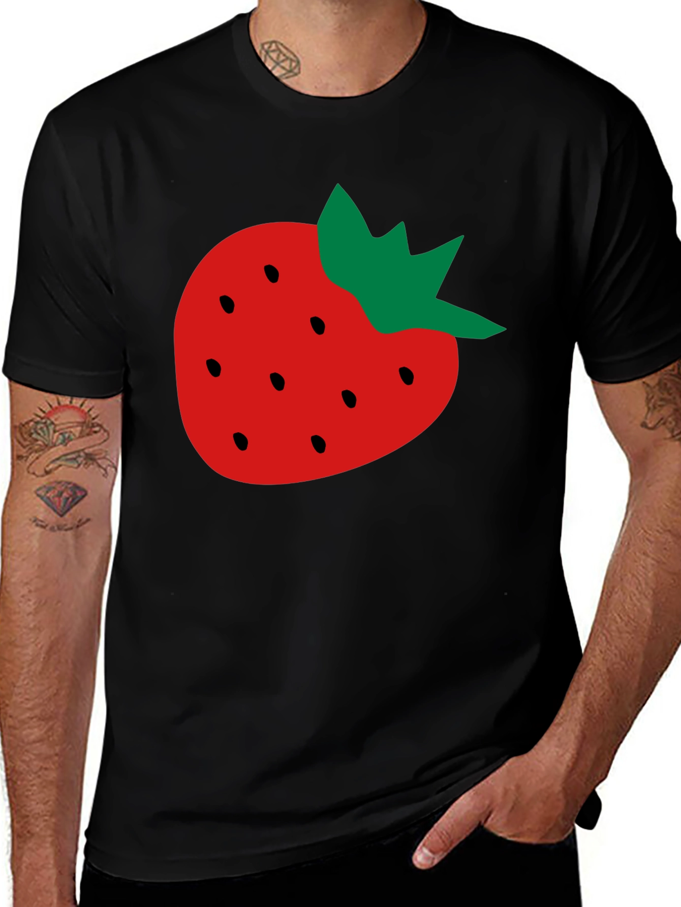 Strawberry Graphic Tee - Fruit Lover T-Shirt