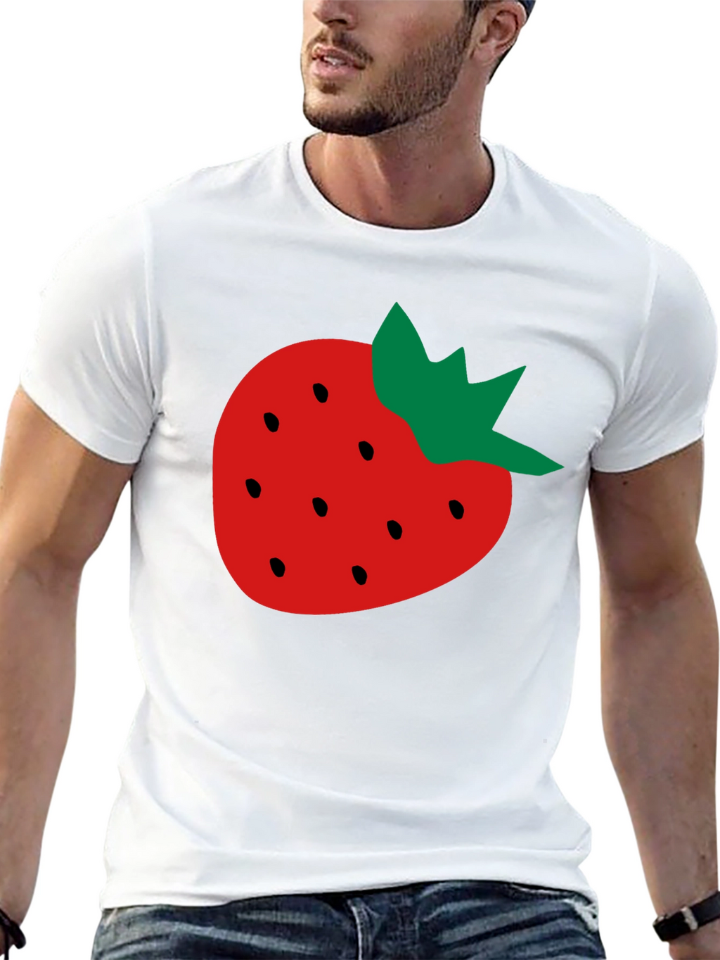 Strawberry Graphic Tee - Fruit Lover T-Shirt