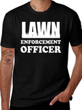 Lawn Enforcement Officer Graphic T-Shirt