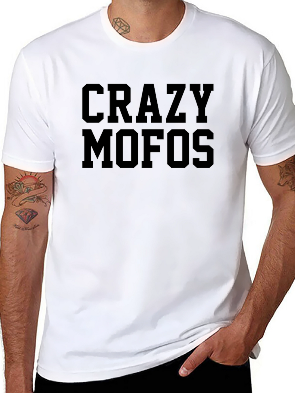Crazy Mofos Black T-Shirt - Bold Statement Tee